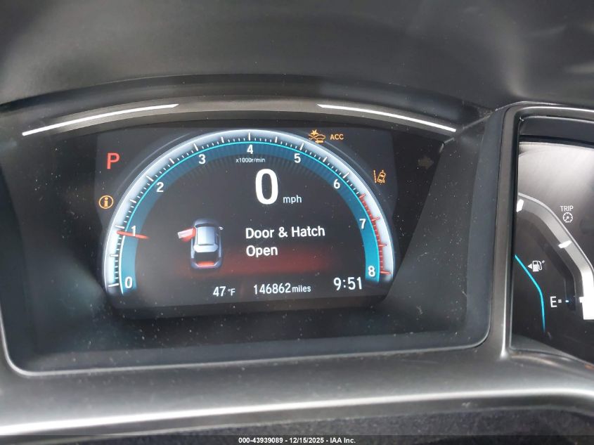 2020 Honda Civic Ex VIN: SHHFK7H68LU401290 Lot: 43939089