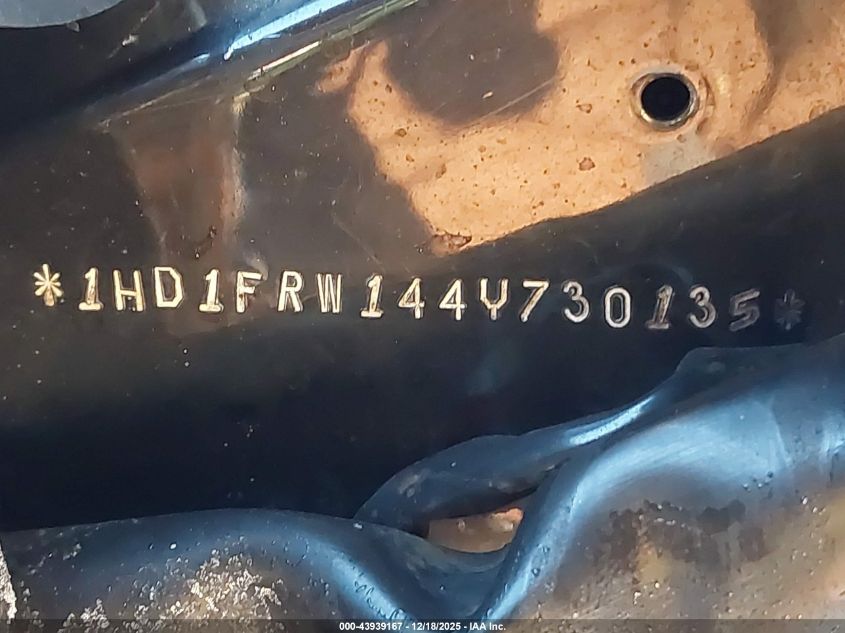 2004 Harley-Davidson Flhrci VIN: 1HD1FRW144Y730135 Lot: 43939167