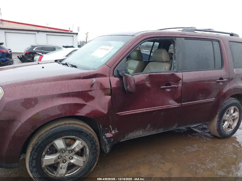 2011 Honda Pilot Ex-L VIN: 5FNYF4H5XBB045783 Lot: 43939185