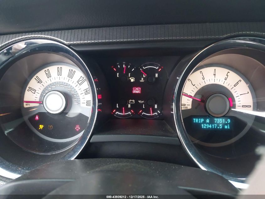 2012 Ford Mustang Gt Premium VIN: 1ZVBP8CF5C5274818 Lot: 43939212