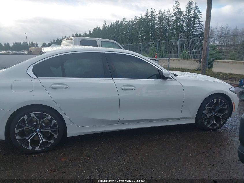 2025 BMW 330I xDrive VIN: 3MW89CW00S8F02661 Lot: 43939215
