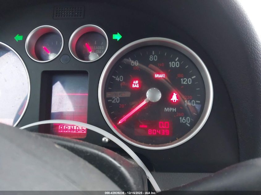 2003 Audi Tt 1.8L VIN: TRUSC28N331007699 Lot: 43939236