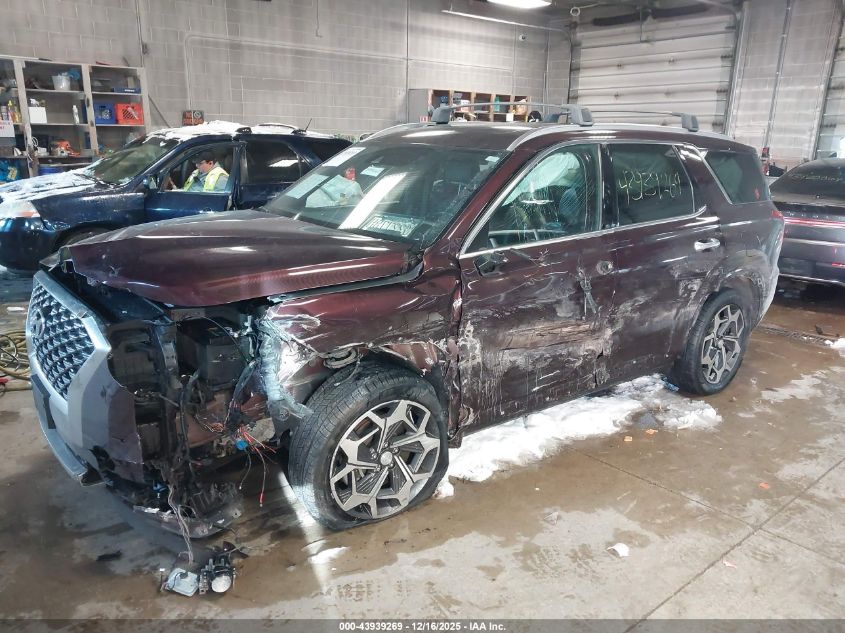 2021 Hyundai Palisade Calligraphy VIN: KM8R7DHE6MU292547 Lot: 43939269