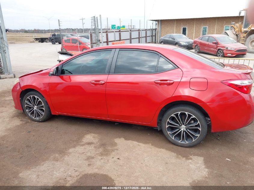 2015 Toyota Corolla S Plus VIN: 2T1BURHE6FC376685 Lot: 43939275