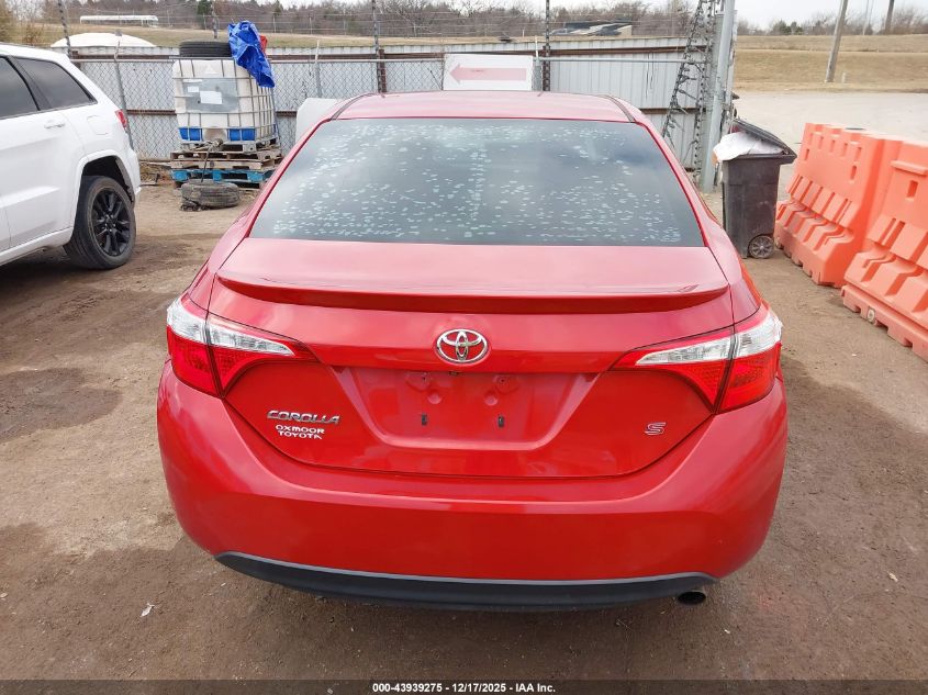 2015 Toyota Corolla S Plus VIN: 2T1BURHE6FC376685 Lot: 43939275