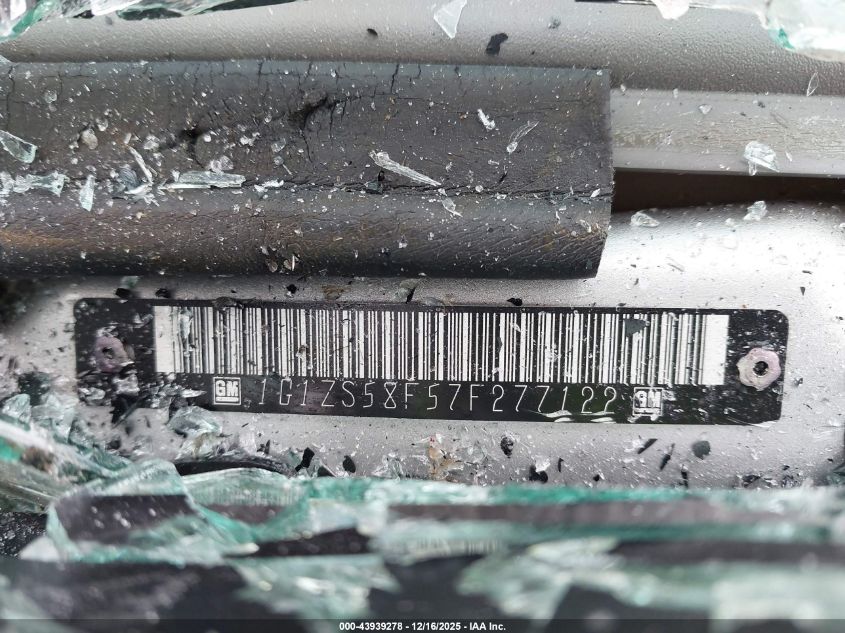 2007 Chevrolet Malibu Ls VIN: 1G1ZS58F57F277122 Lot: 43939278