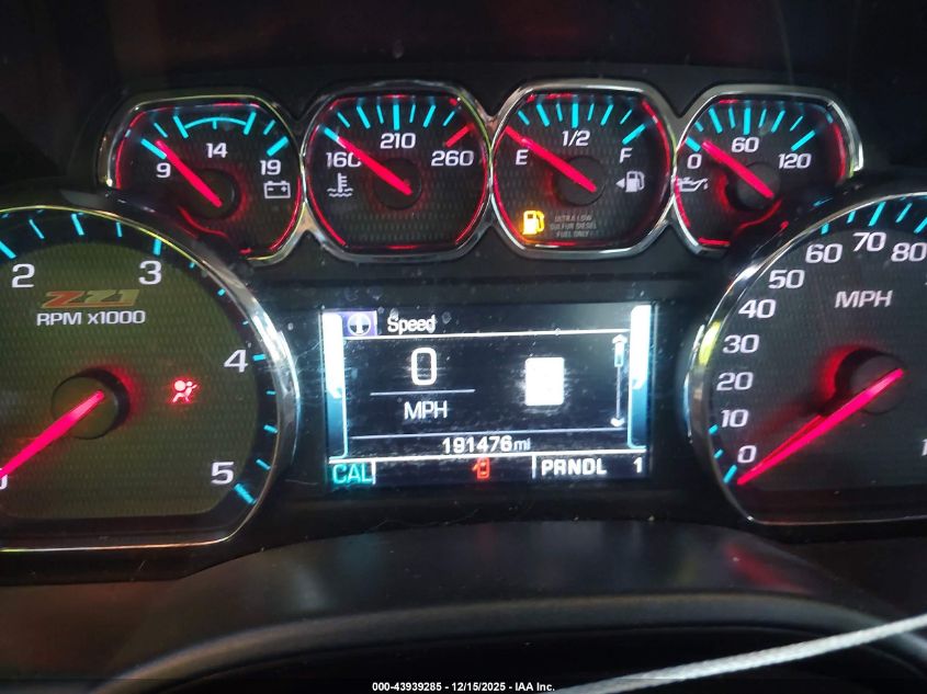 2019 Chevrolet Silverado 2500Hd Ltz VIN: 1GC1KTEY6KF155442 Lot: 43939285