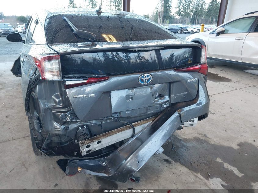 2019 Toyota Prius Le VIN: JTDKARFU7K3084176 Lot: 43939296