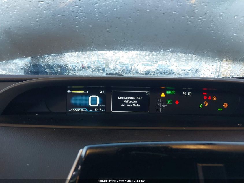 2019 Toyota Prius Le VIN: JTDKARFU7K3084176 Lot: 43939296