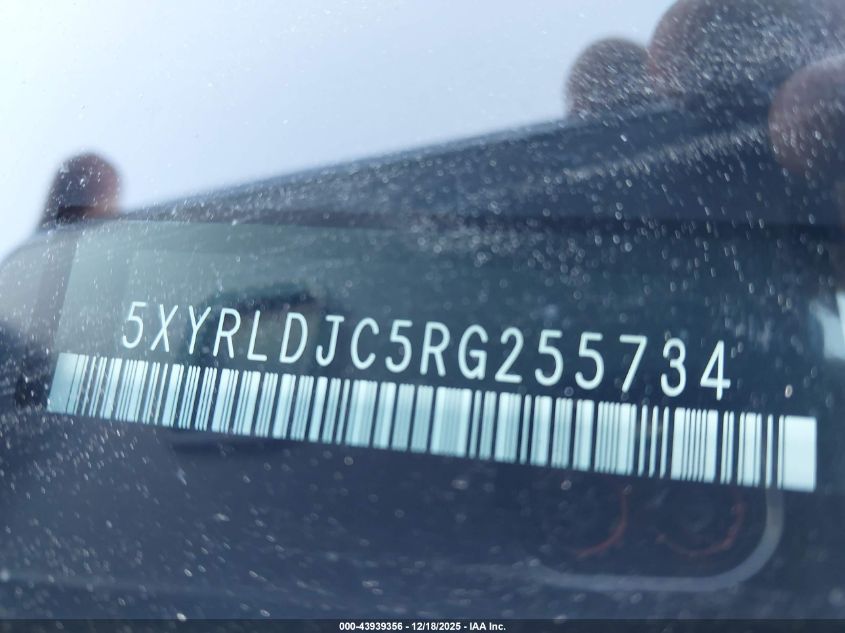 2024 Kia Sorento S VIN: 5XYRLDJC5RG255734 Lot: 43939356