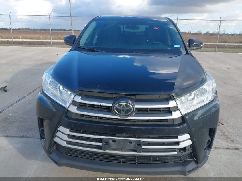 2018 Toyota Highlander Le VIN: 5TDZARFH7JS036272 Lot: 43939360