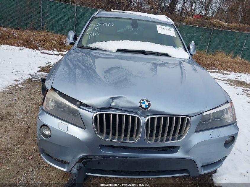 2011 BMW X3 xDrive35I VIN: 5UXWX7C56BL731683 Lot: 43939367