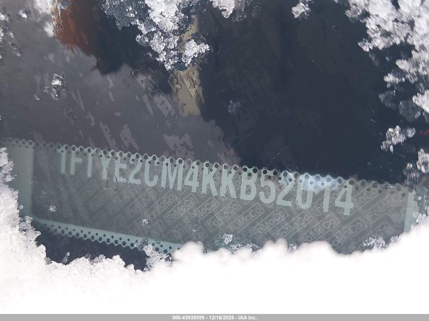 2019 Ford Transit-150 VIN: 1FTYE2CM4KKB52014 Lot: 43939399