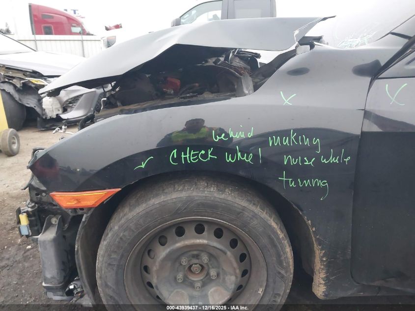 2016 Honda Civic Lx VIN: 19XFC2F54GE228200 Lot: 43939437