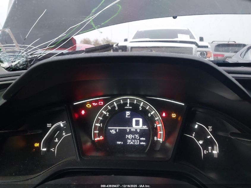 2016 Honda Civic Lx VIN: 19XFC2F54GE228200 Lot: 43939437