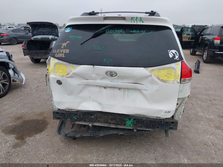 2011 Toyota Sienna Le V6 VIN: 5TDKK3DC2BS091829 Lot: 43939464