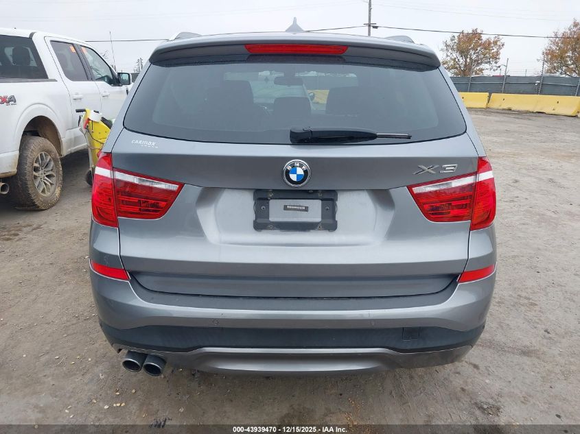 2017 BMW X3 xDrive28I VIN: 5UXWX9C34H0W74095 Lot: 43939470