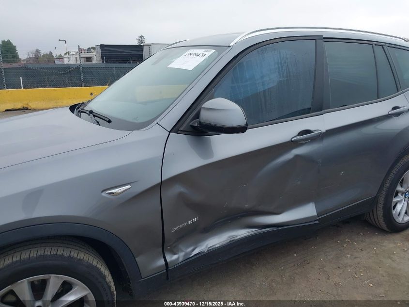 2017 BMW X3 xDrive28I VIN: 5UXWX9C34H0W74095 Lot: 43939470