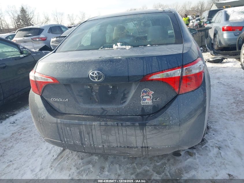 2016 Toyota Corolla Le VIN: 5YFBURHE3GP484182 Lot: 43939477