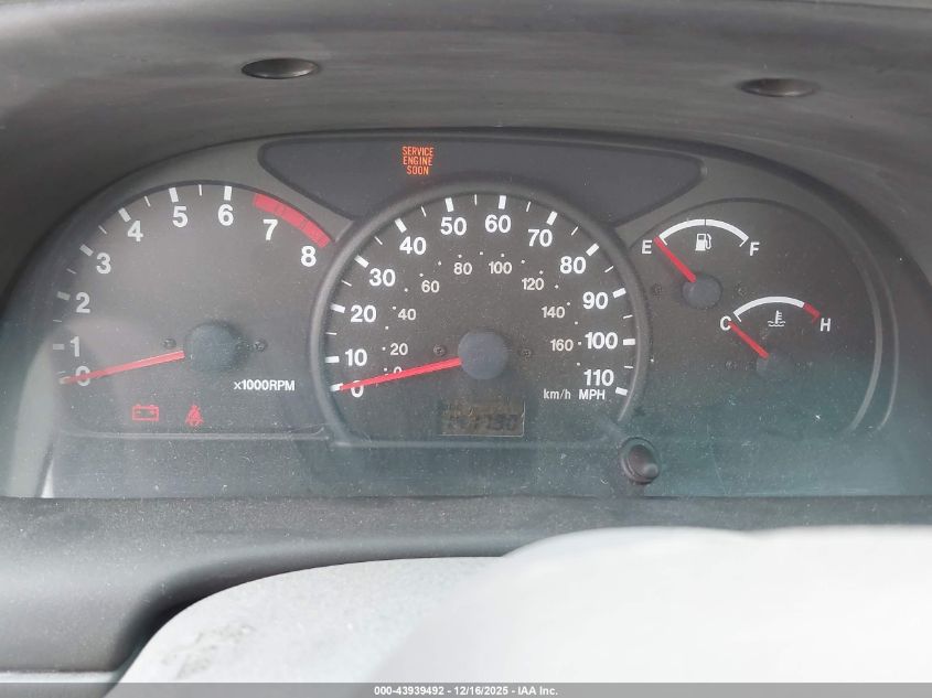 2002 Chevrolet Tracker Hard Top Base VIN: 2CNBE13C226934379 Lot: 43939492