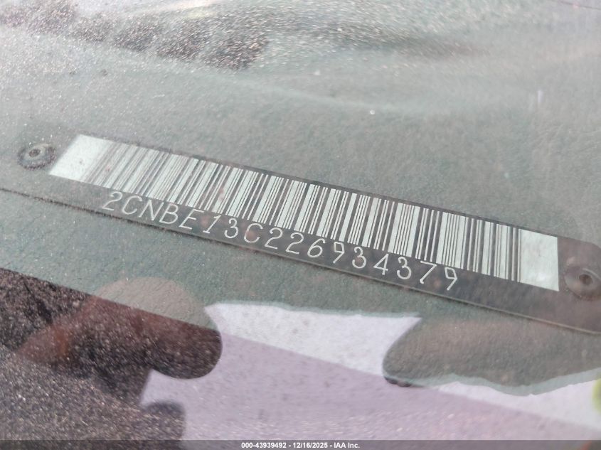 2002 Chevrolet Tracker Hard Top Base VIN: 2CNBE13C226934379 Lot: 43939492