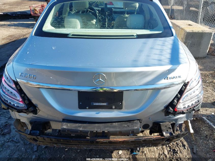 2015 Mercedes-Benz C 300 Luxury 4Matic VIN: 55SWF4KB3FU087920 Lot: 43939530