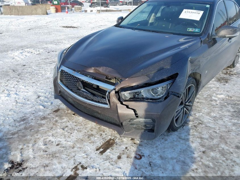 2014 Infiniti Q50 Sport VIN: JN1BV7AR8EM681740 Lot: 43939550