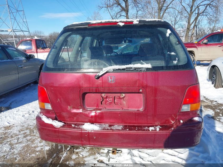 1995 Honda Odyssey Lx/Ex VIN: JHMRA186XSC028701 Lot: 43939591