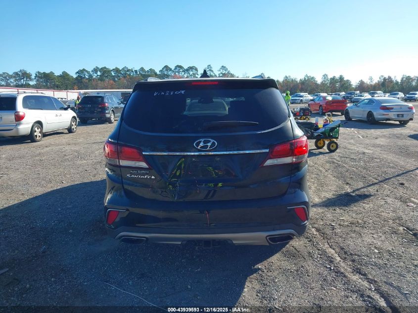 2017 Hyundai Santa Fe Se VIN: KM8SM4HF3HU233058 Lot: 43939593