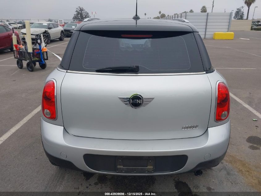 2012 Mini Cooper Countryman VIN: WMWZB3C51CWM03977 Lot: 43939598