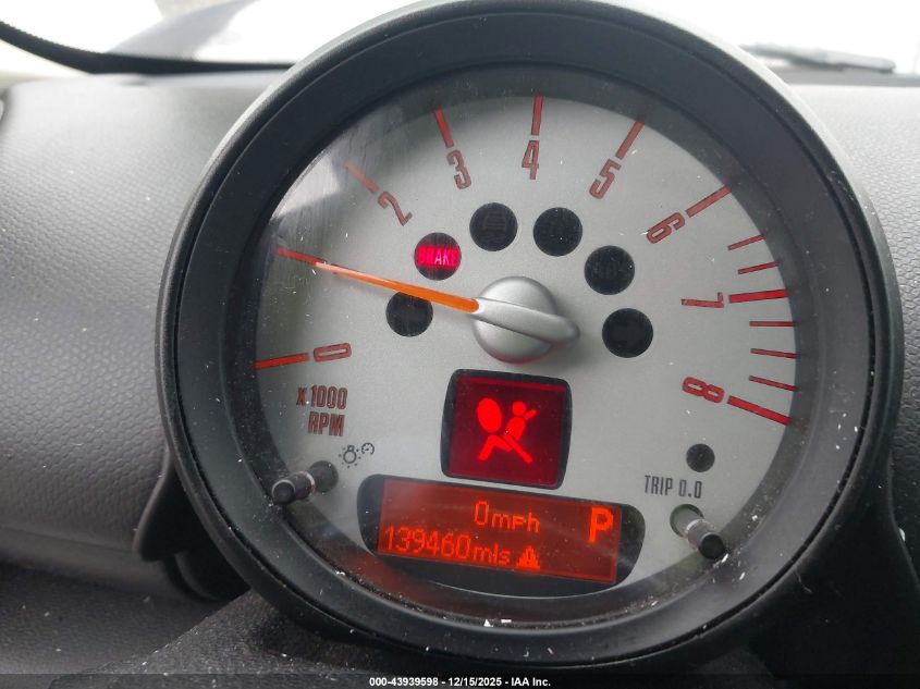 2012 Mini Cooper Countryman VIN: WMWZB3C51CWM03977 Lot: 43939598