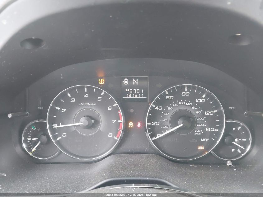 2012 Subaru Outback 2.5I VIN: 4S4BRCAC7C3226771 Lot: 43939599