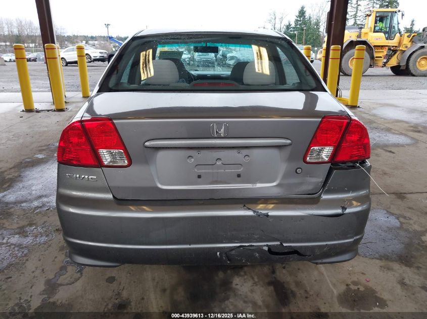 2005 Honda Civic Vp VIN: 1HGES16305L023955 Lot: 43939613