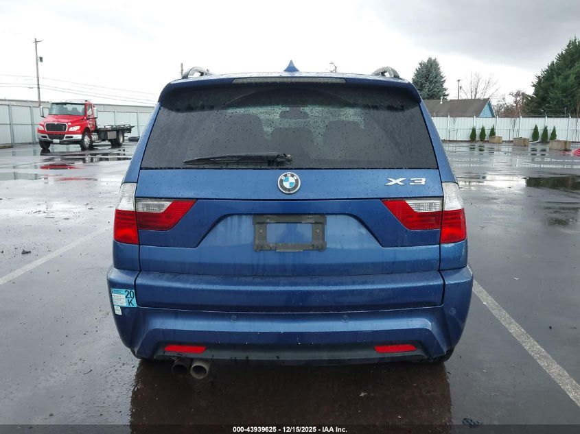2008 BMW X3 3.0Si VIN: WBXPC93468WJ05419 Lot: 43939625