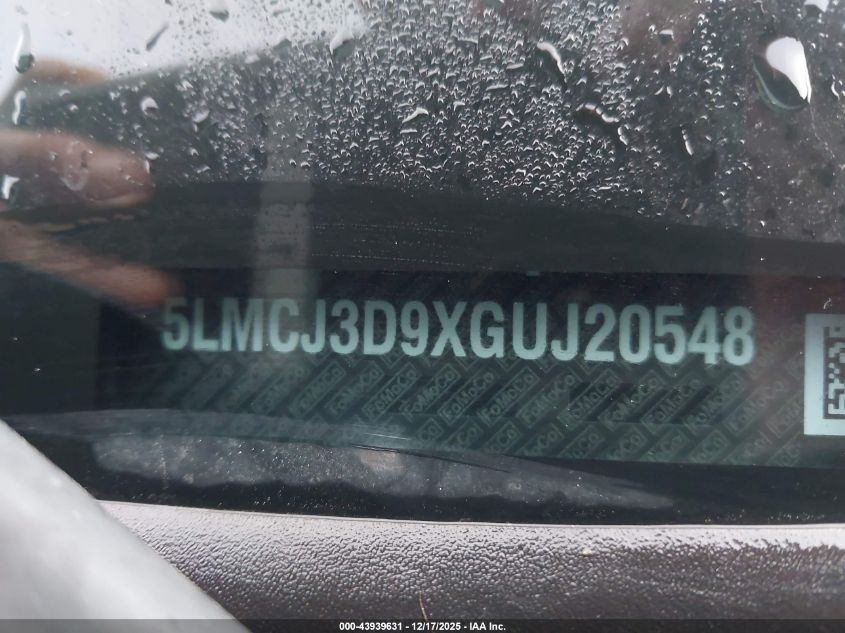 2016 Lincoln Mkc Reserve VIN: 5LMCJ3D9XGUJ20548 Lot: 43939631