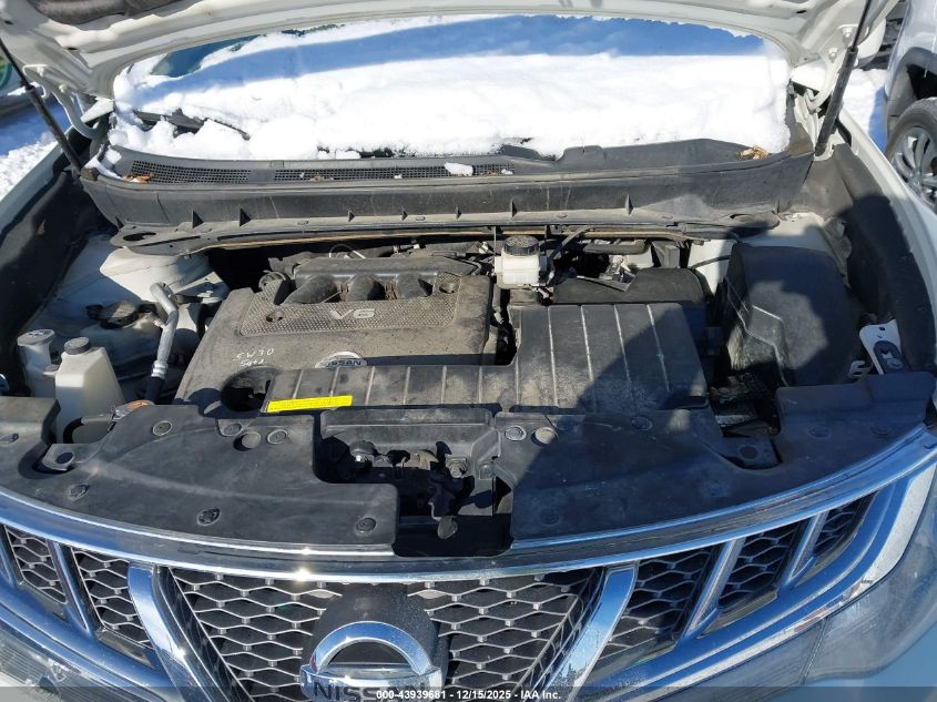 2011 Nissan Murano Sl VIN: JN8AZ1MWXBW185838 Lot: 43939681