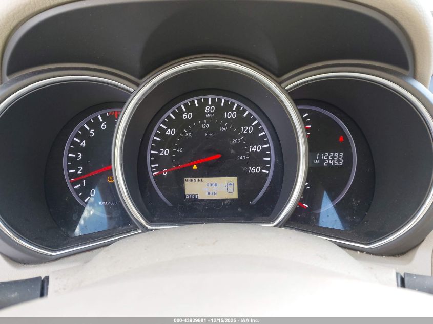 2011 Nissan Murano Sl VIN: JN8AZ1MWXBW185838 Lot: 43939681