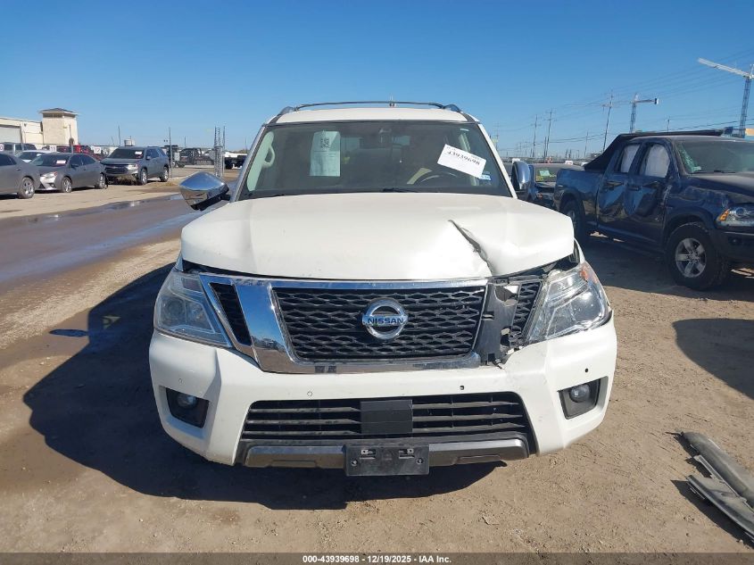 2019 Nissan Armada Platinum VIN: JN8AY2NF8K9350372 Lot: 43939698