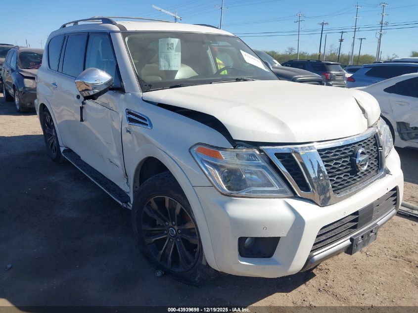 2019 Nissan Armada Platinum VIN: JN8AY2NF8K9350372 Lot: 43939698