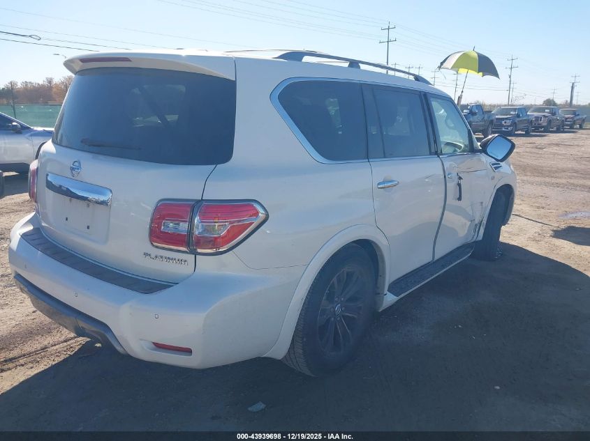 2019 Nissan Armada Platinum VIN: JN8AY2NF8K9350372 Lot: 43939698
