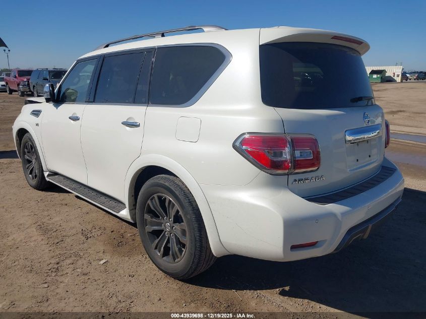 2019 Nissan Armada Platinum VIN: JN8AY2NF8K9350372 Lot: 43939698