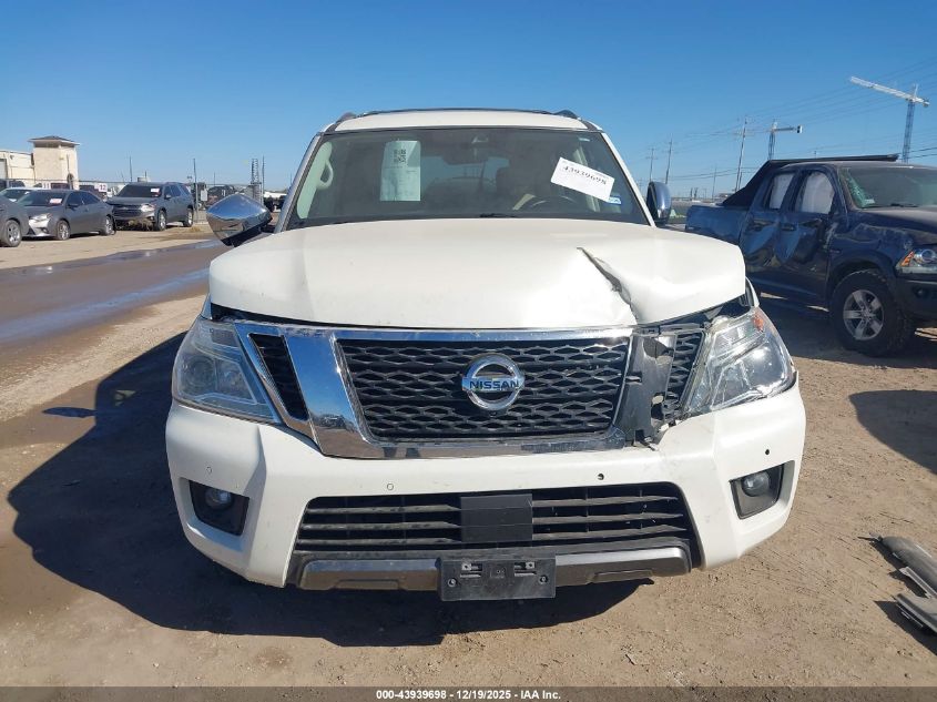 2019 Nissan Armada Platinum VIN: JN8AY2NF8K9350372 Lot: 43939698
