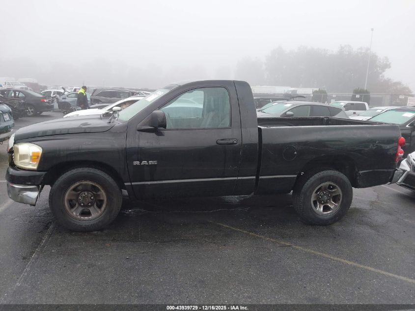 2008 Dodge Ram 1500 St/Sxt VIN: 1D7HA16K78J199090 Lot: 43939729