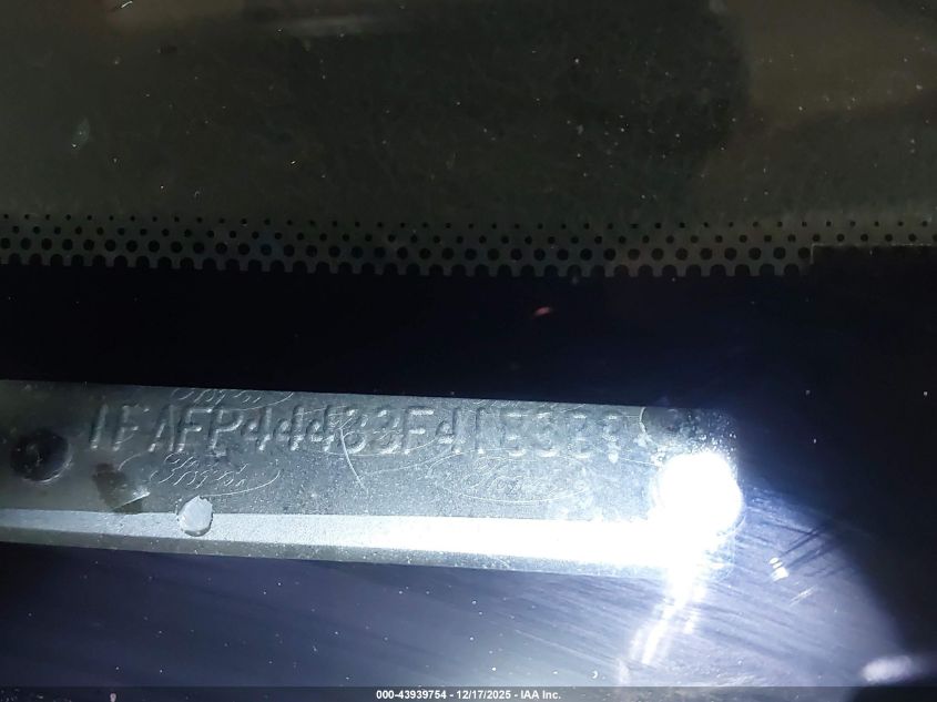 2003 Ford Mustang VIN: 1FAFP44433F418389 Lot: 43939754