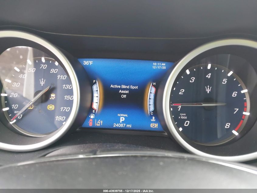 2019 Maserati Ghibli S Q4 Granlusso VIN: ZAM57YTL0K1322135 Lot: 43939755