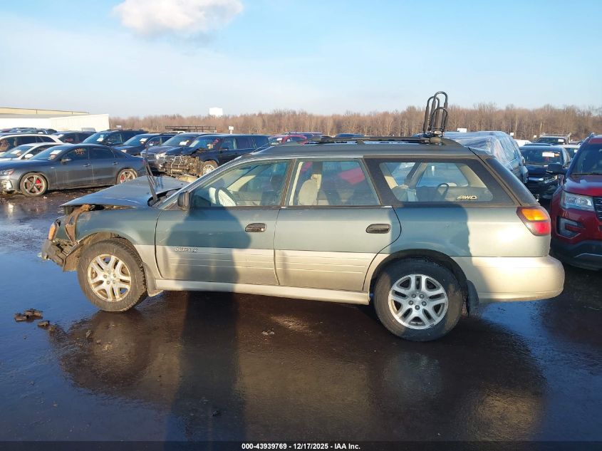2001 Subaru Outback VIN: 4S3BH665016608994 Lot: 43939769