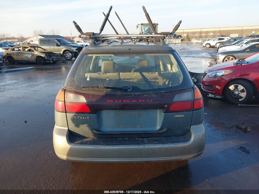 2001 Subaru Outback VIN: 4S3BH665016608994 Lot: 43939769