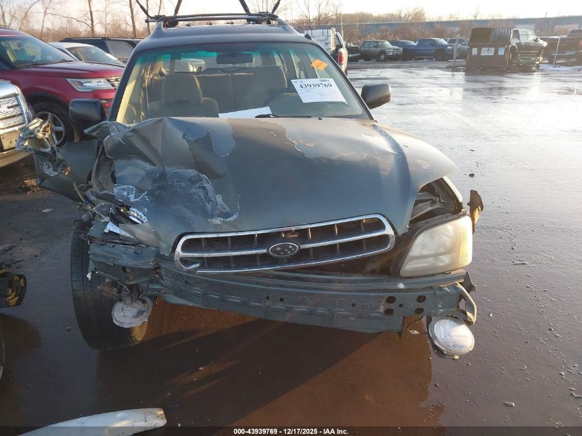 2001 Subaru Outback VIN: 4S3BH665016608994 Lot: 43939769