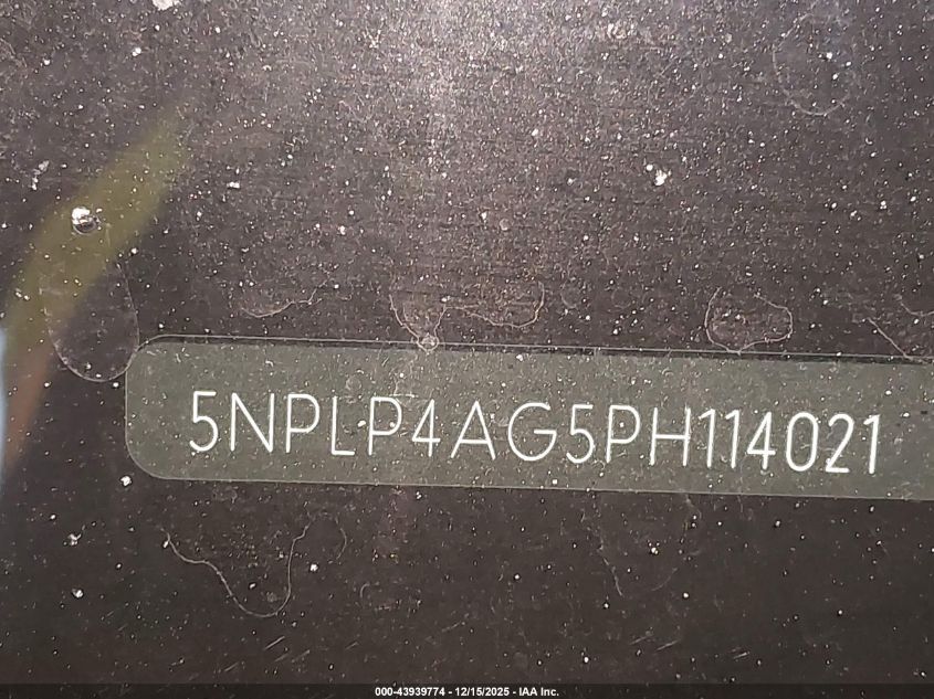 2023 Hyundai Elantra Limited VIN: 5NPLP4AG5PH114021 Lot: 43939774