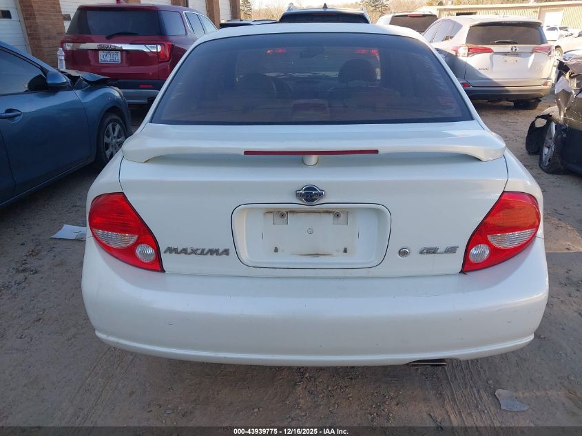 2001 Nissan Maxima Gle VIN: JN1CA31A21T305456 Lot: 43939775